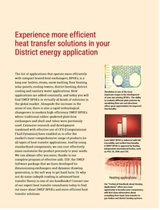 District Energy Applications